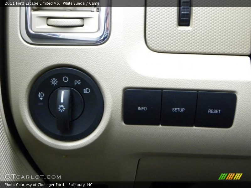 White Suede / Camel 2011 Ford Escape Limited V6