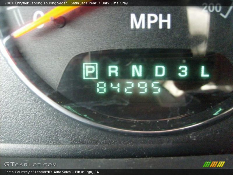 Satin Jade Pearl / Dark Slate Gray 2004 Chrysler Sebring Touring Sedan