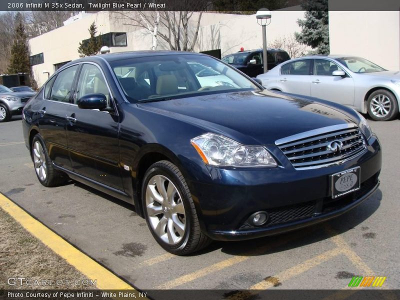 Twilight Blue Pearl / Wheat 2006 Infiniti M 35x Sedan