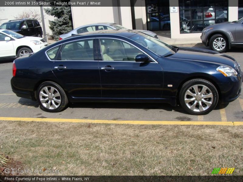 Twilight Blue Pearl / Wheat 2006 Infiniti M 35x Sedan