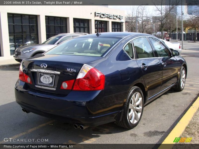 Twilight Blue Pearl / Wheat 2006 Infiniti M 35x Sedan