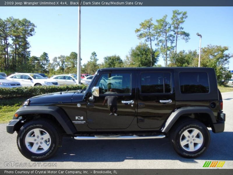 Black / Dark Slate Gray/Medium Slate Gray 2009 Jeep Wrangler Unlimited X 4x4