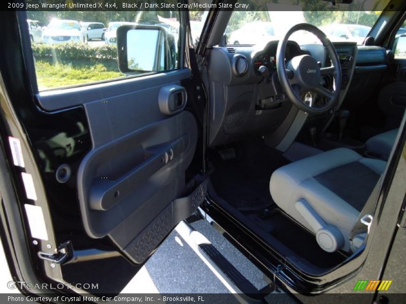 Black / Dark Slate Gray/Medium Slate Gray 2009 Jeep Wrangler Unlimited X 4x4
