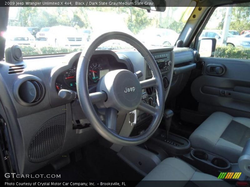 Black / Dark Slate Gray/Medium Slate Gray 2009 Jeep Wrangler Unlimited X 4x4
