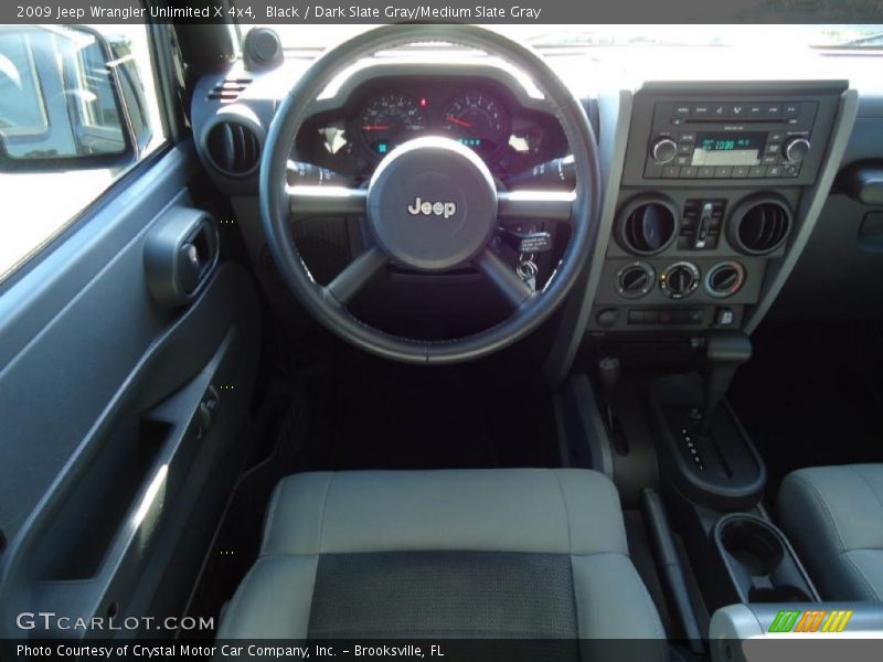 Black / Dark Slate Gray/Medium Slate Gray 2009 Jeep Wrangler Unlimited X 4x4