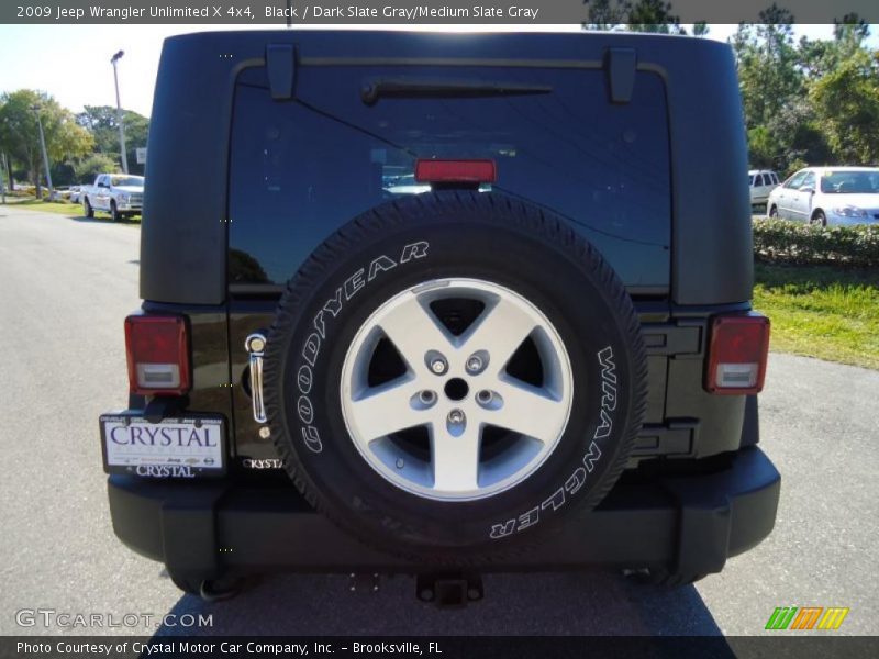 Black / Dark Slate Gray/Medium Slate Gray 2009 Jeep Wrangler Unlimited X 4x4