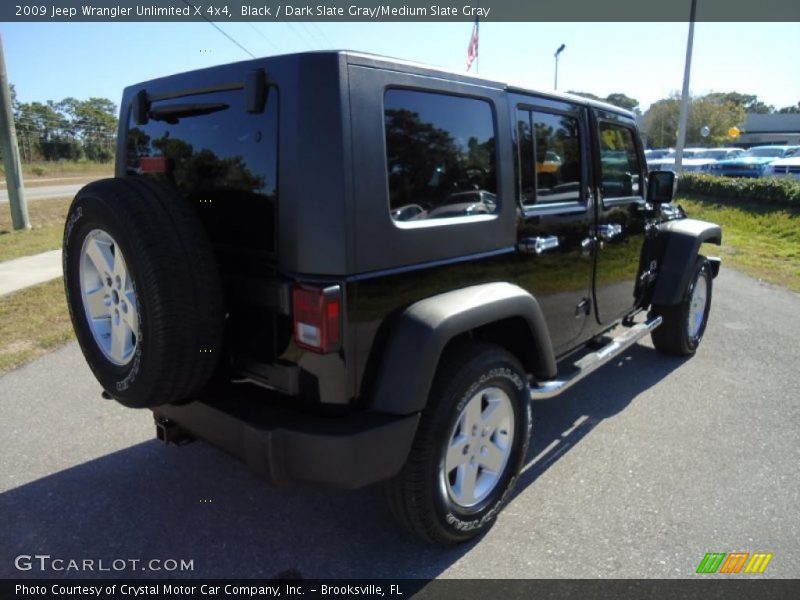 Black / Dark Slate Gray/Medium Slate Gray 2009 Jeep Wrangler Unlimited X 4x4