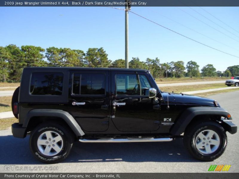 Black / Dark Slate Gray/Medium Slate Gray 2009 Jeep Wrangler Unlimited X 4x4