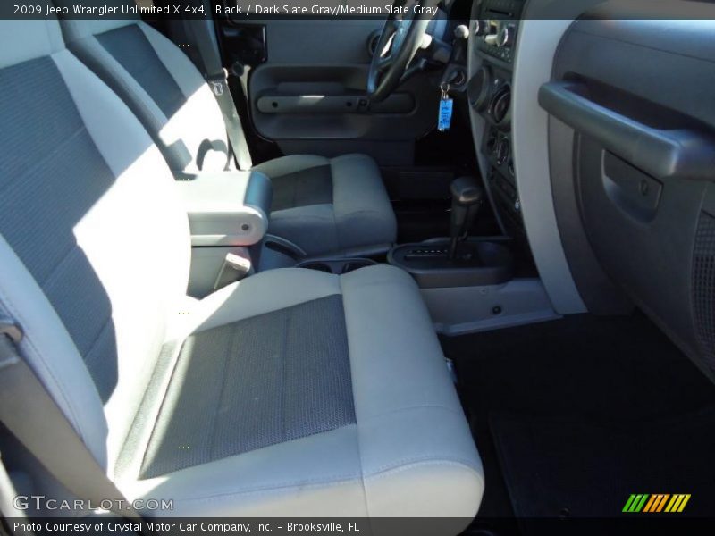 Black / Dark Slate Gray/Medium Slate Gray 2009 Jeep Wrangler Unlimited X 4x4