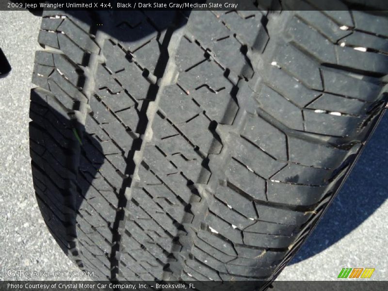 Black / Dark Slate Gray/Medium Slate Gray 2009 Jeep Wrangler Unlimited X 4x4