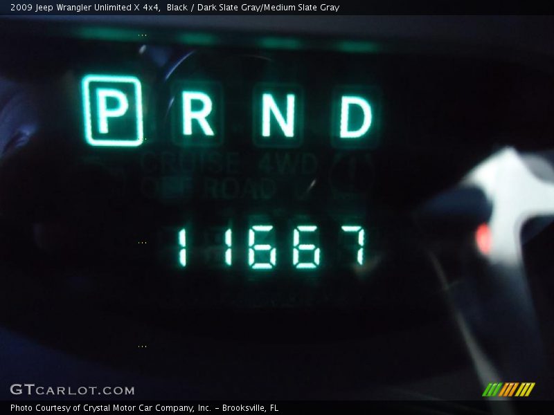 Black / Dark Slate Gray/Medium Slate Gray 2009 Jeep Wrangler Unlimited X 4x4