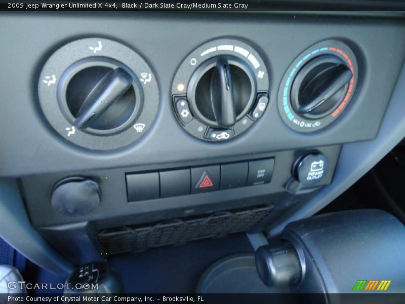 Black / Dark Slate Gray/Medium Slate Gray 2009 Jeep Wrangler Unlimited X 4x4