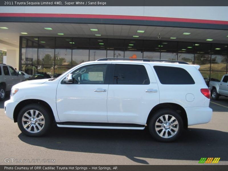 Super White / Sand Beige 2011 Toyota Sequoia Limited 4WD
