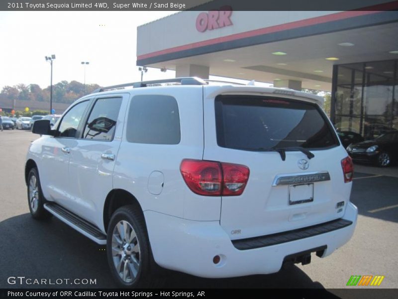 Super White / Sand Beige 2011 Toyota Sequoia Limited 4WD