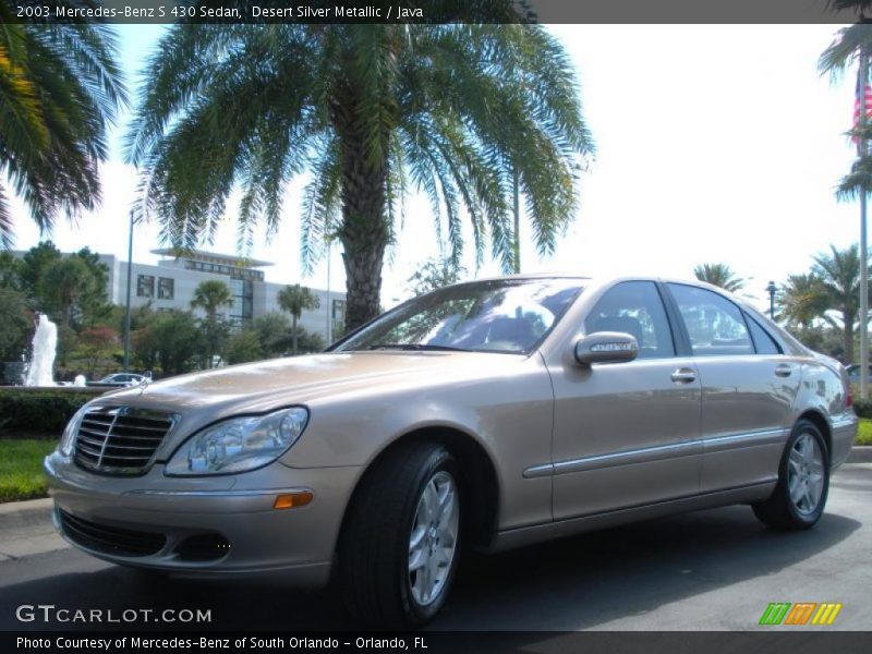 Desert Silver Metallic / Java 2003 Mercedes-Benz S 430 Sedan