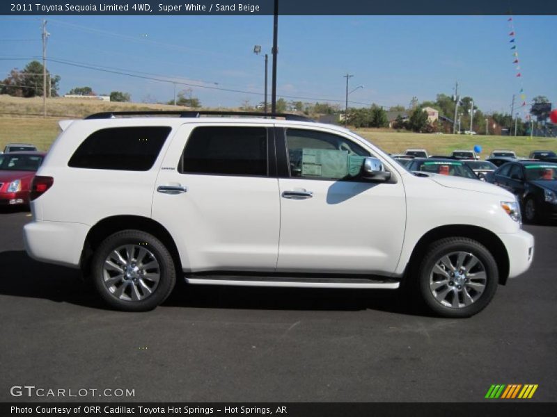 Super White / Sand Beige 2011 Toyota Sequoia Limited 4WD