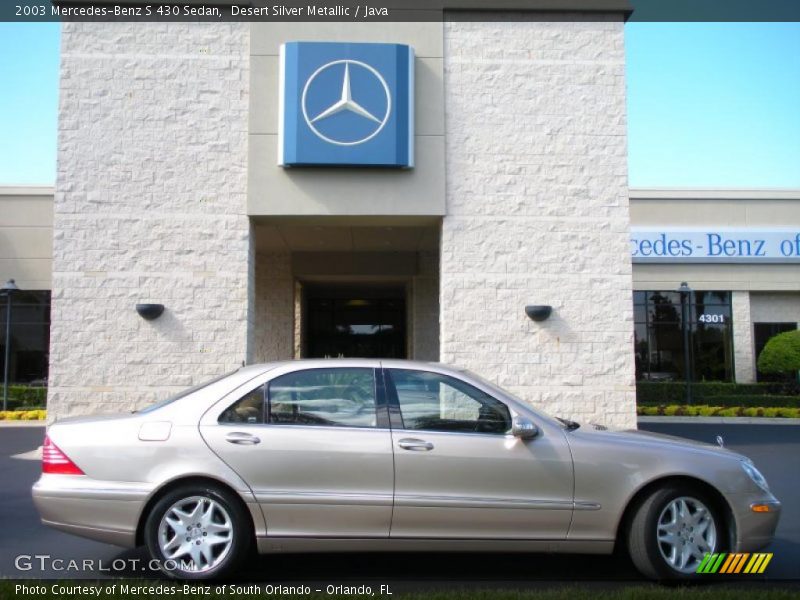 Desert Silver Metallic / Java 2003 Mercedes-Benz S 430 Sedan