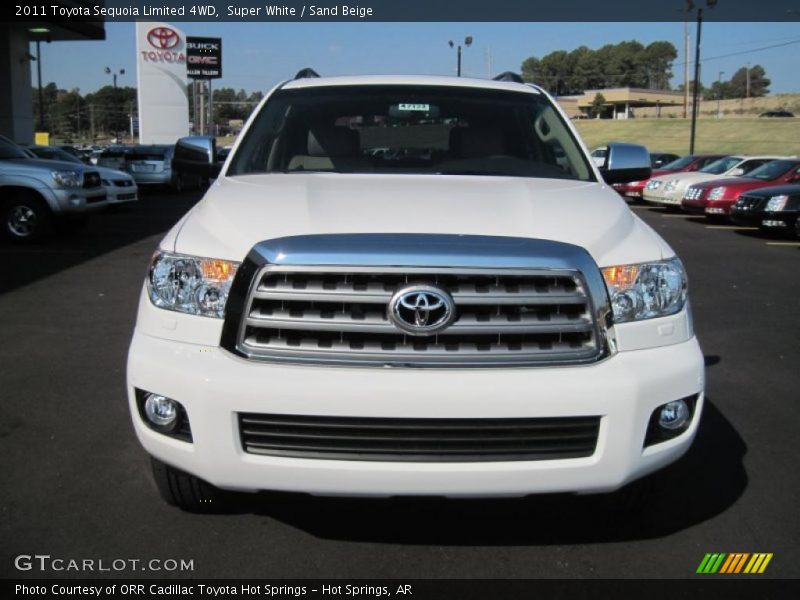 Super White / Sand Beige 2011 Toyota Sequoia Limited 4WD