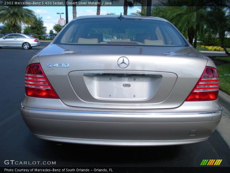 Desert Silver Metallic / Java 2003 Mercedes-Benz S 430 Sedan