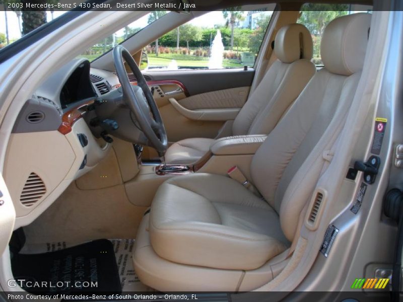  2003 S 430 Sedan Java Interior