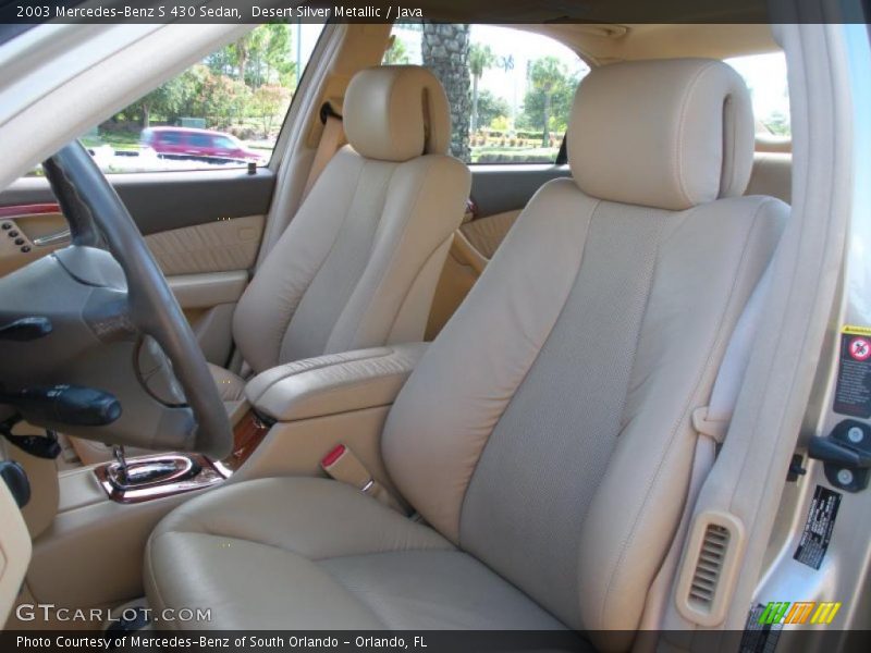  2003 S 430 Sedan Java Interior
