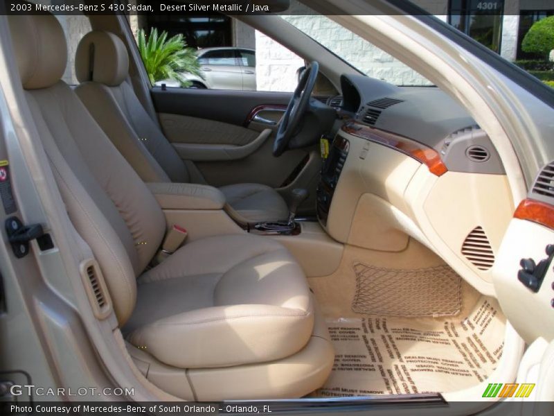 Desert Silver Metallic / Java 2003 Mercedes-Benz S 430 Sedan