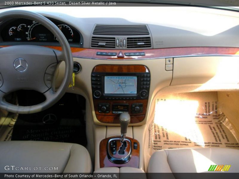  2003 S 430 Sedan Java Interior