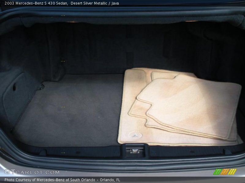 Desert Silver Metallic / Java 2003 Mercedes-Benz S 430 Sedan