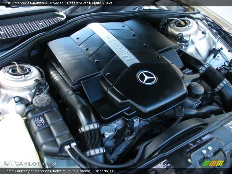  2003 S 430 Sedan Engine - 4.3 Liter SOHC 24-Valve V8