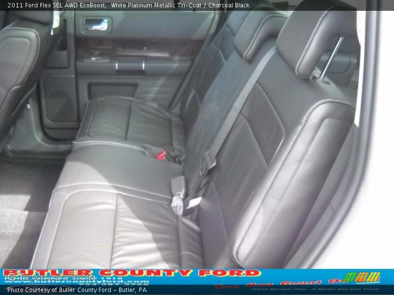 White Platinum Metallic Tri-Coat / Charcoal Black 2011 Ford Flex SEL AWD EcoBoost