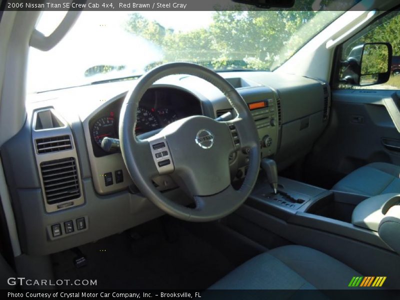Red Brawn / Steel Gray 2006 Nissan Titan SE Crew Cab 4x4