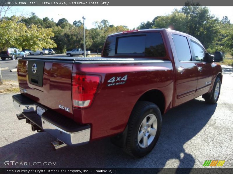 Red Brawn / Steel Gray 2006 Nissan Titan SE Crew Cab 4x4