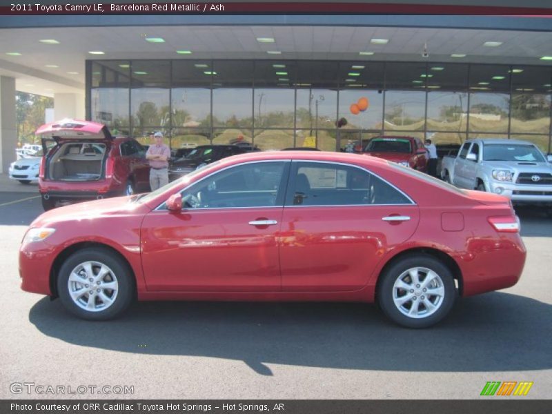 Barcelona Red Metallic / Ash 2011 Toyota Camry LE