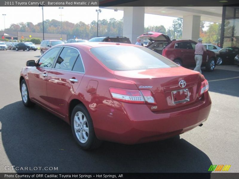 Barcelona Red Metallic / Ash 2011 Toyota Camry LE