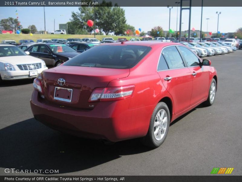 Barcelona Red Metallic / Ash 2011 Toyota Camry LE