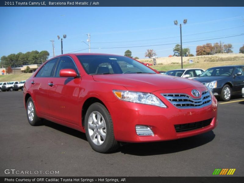 Barcelona Red Metallic / Ash 2011 Toyota Camry LE