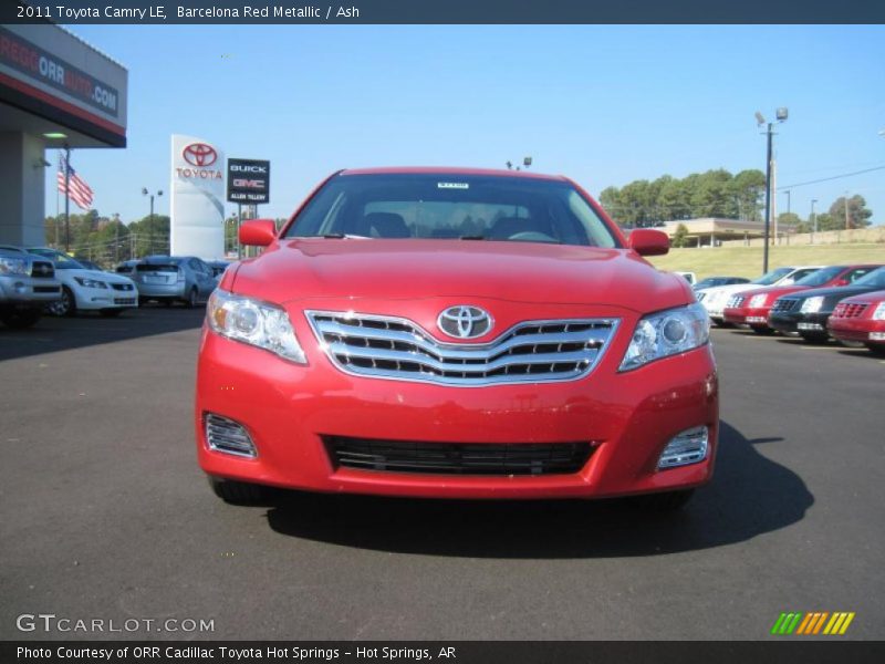 Barcelona Red Metallic / Ash 2011 Toyota Camry LE
