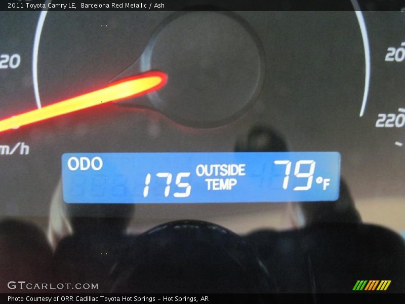 Barcelona Red Metallic / Ash 2011 Toyota Camry LE