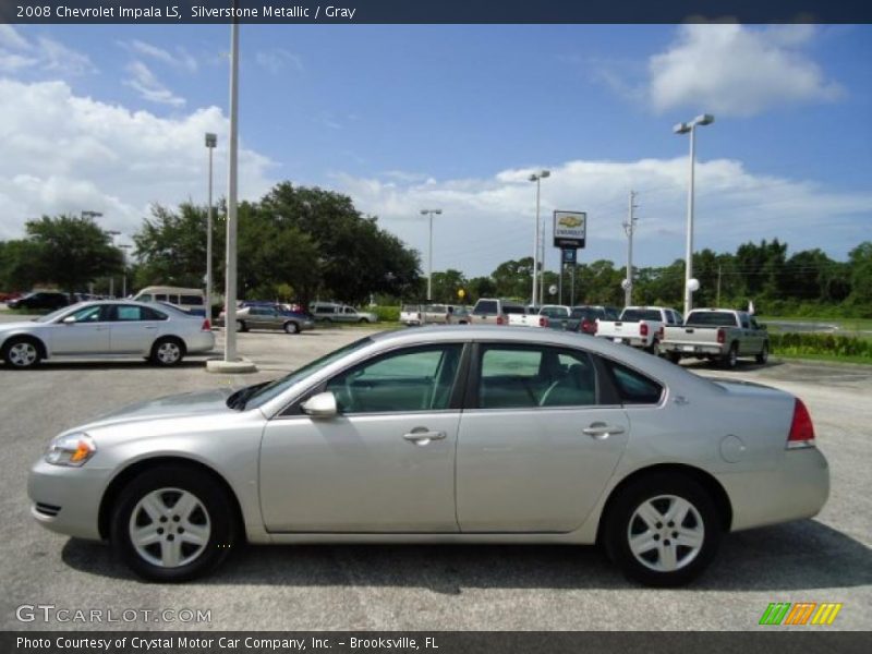 Silverstone Metallic / Gray 2008 Chevrolet Impala LS