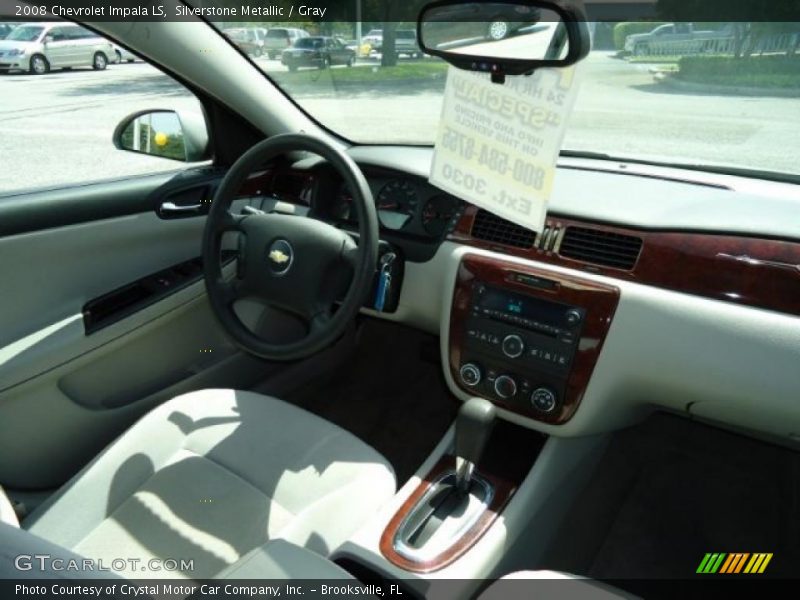 Silverstone Metallic / Gray 2008 Chevrolet Impala LS