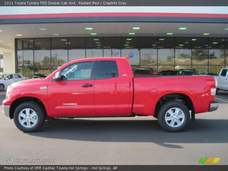 Radiant Red / Graphite Gray 2011 Toyota Tundra TRD Double Cab 4x4