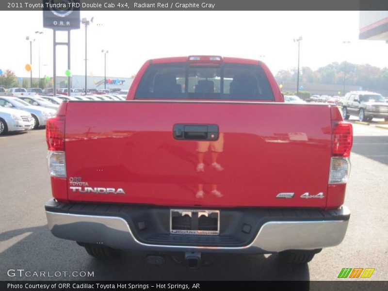 Radiant Red / Graphite Gray 2011 Toyota Tundra TRD Double Cab 4x4