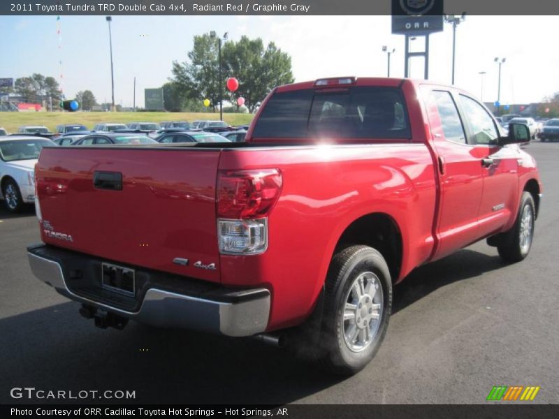 Radiant Red / Graphite Gray 2011 Toyota Tundra TRD Double Cab 4x4