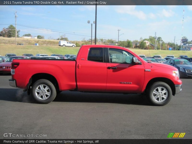 Radiant Red / Graphite Gray 2011 Toyota Tundra TRD Double Cab 4x4