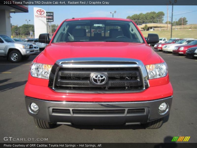 Radiant Red / Graphite Gray 2011 Toyota Tundra TRD Double Cab 4x4