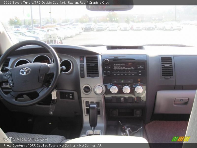 Radiant Red / Graphite Gray 2011 Toyota Tundra TRD Double Cab 4x4
