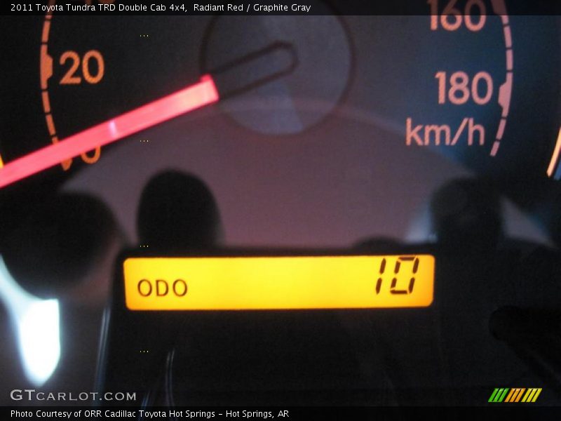 Radiant Red / Graphite Gray 2011 Toyota Tundra TRD Double Cab 4x4
