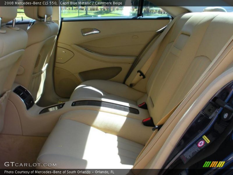 Capri Blue Metallic / Cashmere Beige 2008 Mercedes-Benz CLS 550
