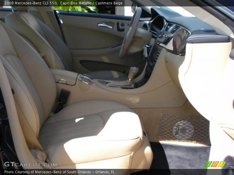Capri Blue Metallic / Cashmere Beige 2008 Mercedes-Benz CLS 550