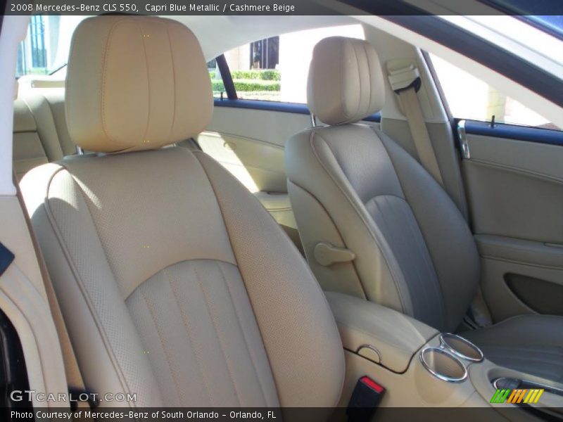Capri Blue Metallic / Cashmere Beige 2008 Mercedes-Benz CLS 550